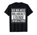 Rollschuhe Inline-Skates geboren Legende Rollhockey T-Shirt