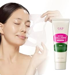 CKD Retinal Collagen Creamy Peel-Off Mask - Face Wrapping Mask for Glowing Glass, Pore Tightening, Firming & Elasticity. Low-Molecular Collagen for Deep Absorption. Korean Skin Care. 2.7 fl oz