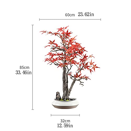 Bonsai silk érable en pot céramique de haute qualité décorative