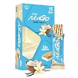 NuGo Original, Vanilla Yogurt, 11g Protein Bar, Gluten Free, 15 Ct