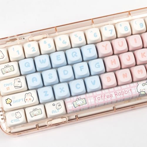 Amazon | うさぎのミルクキャンディーテーマ昇華キーキャップ、MOA