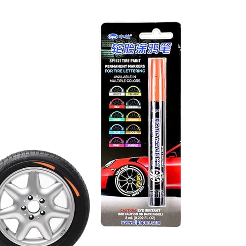 Penna di verniciatura per pneumatici per auto - Marker di pneumatici | Marker pneumatiici impermeabili | Segnali lettere vernice automatica Peni | Nessuna penne ritocco perdita inchiostro recinzio