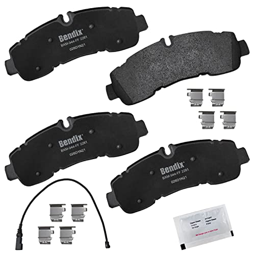 Image of Bendix Priority1 CFM2281 Semi-Metallic Rear Brake Pads for Ford Transit 2020, Transit-250 2020, Transit-350 2021-2020, Transit-350 HD 2023-2021