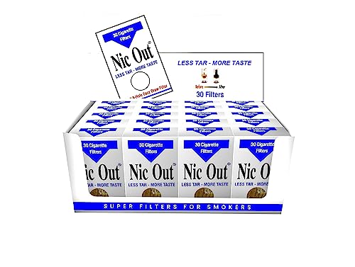 Nic-Out Cigarette Filters For Smokers 30 Filters - 20 Packs Wholesale