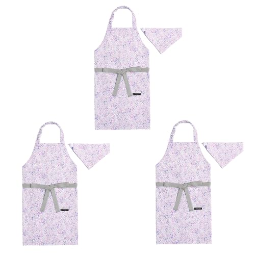 COLORFUL CANDY STYLE 子どもエプロン (130〜160cm) フローラルミスト 3枚セット 女の子 かわいい 子供用 子供 こども エプロン 三角巾 セット ゴム キッズエプロン おしゃれ 幼児 小学生 かわいい 小学校 N125373