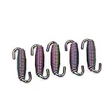 A ABSOPRO Motorrad Auspuff Rohr Feder 59mm Schalldämpferfedern Haken (Set von 5)