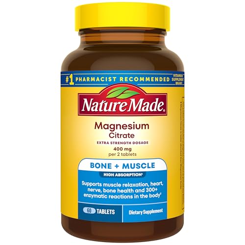 Nature Made Extra Strength Dosage Magnesium Citrate Tablets 60 Tablets