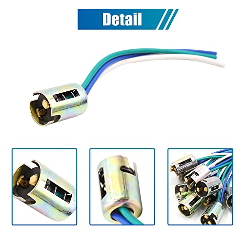 Evita parpadeos con conector de bombilla LED BAY15D arnés de cable de coche estanco 4