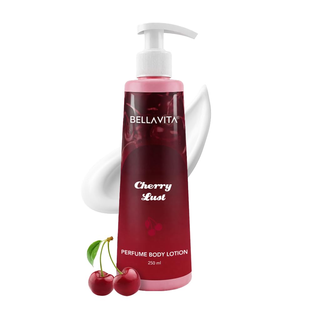 BELLAVITA Cherry Lust | Perfume Body Lotion for Man and Woman | Long-lasting Hydration | Soft & Smooth Skin | Long-lasting Scent | Paraben-free | Infused with Cocoa Butter & Glycerin | 250ml-image-15