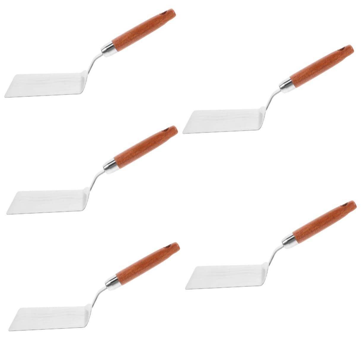 Alipis 5St Kochspatel Kelle Werkzeug Pizza schälen Steakspatel aus Metall Tragbarer Bratsteakspatel Bratspatel Teppanyaki Schaufel Küchenwaren Pfannenwender gebratenes Steak hölzern