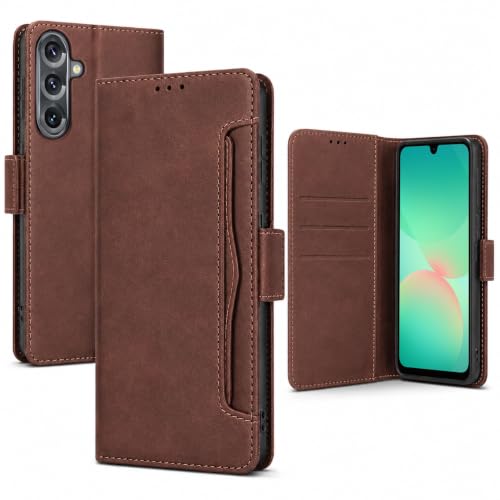 Protection 360 Samsung A26 anti-chocs, étui cuir à rabat et verre antichoc