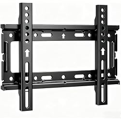 Alrhipvm Fixed TV Wall Mount for 14-43” LED LCD OLED Flat Screen Plasma TVs | Low Profile TV Mount for 24 32 40 42 43 inch Monitor Screens up to 66lb, Heavy-duty TV Wall Mount Max VESA 200x200mm