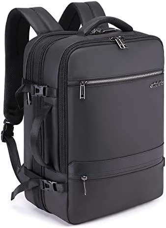 ah arctic hunter 17" Laptop Backpack with Tablet Compartment, 35L Expandable Laptop Backapck, Water-resistant Anti-theft Backpack with USB Port Multi-Layer Large Capacity Bag
