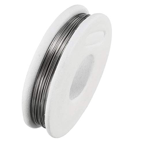 sourcing map 0.3mm 29AWG Superfine fil résistance chauffage FeCrAl pour élément chauffant 7.5 mètre long fil chauffant