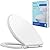 Hibbent Premium Elongated Toilet Seat with Cover Quiet Close, One-Click to Quick Release, Easy Installation Non-Slip Seat Bumpers, Slow Close Toilet Seat and Cover, Easy Cleaning-White Color
