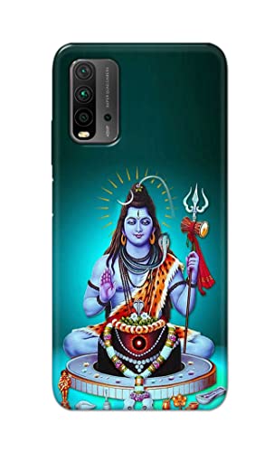 Image of Printed Hard Back Cover Case for Mi Redmi 9 Power Back Cover (Lord Shiva) -1803
