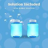 JOYIN 2 Bubble Guns with 2 Bubble Solution (294 ml total) for Kids, Bubbles Maker, Blower, Machine Gun Blaster for Kids, Outdoors Activity, Summer Themed Party and Birthday Gift (Yellow+Orange) - Image 5