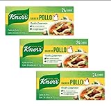 Caldo de Pollo Knorr 3 pzas con 24 Cubos c/u