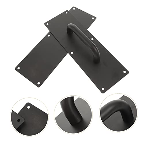 Yarnow Push-Pull Handle Sliding Door Handle Barn Door Handle Closet Door Knobs Door Pulls Heavy Duty Gate Handle Fire Door Handle Plate Commercial Door Handle Door Handles Interior Aisle #TOP6