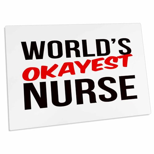 3dRose Worlds Okayest Desk Pad 23x16 pulgadas miniatura 1