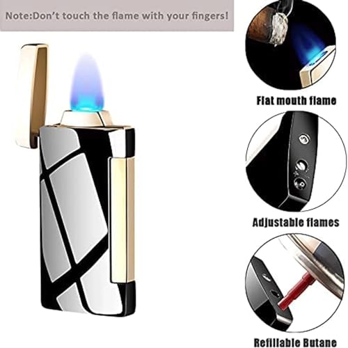 Encendedor Butano Mini Recargable Negro miniatura 4