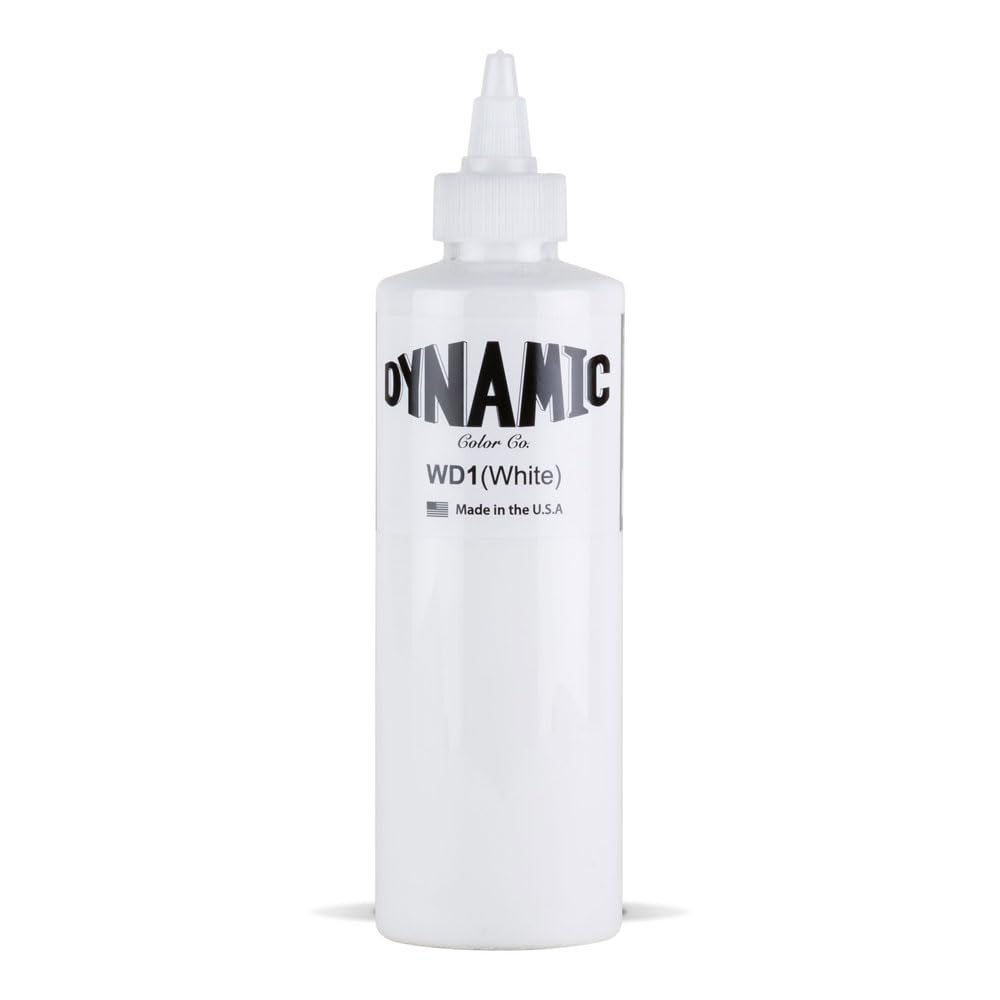 Dynamic white Premium Tattoo Ink 240 ml, White