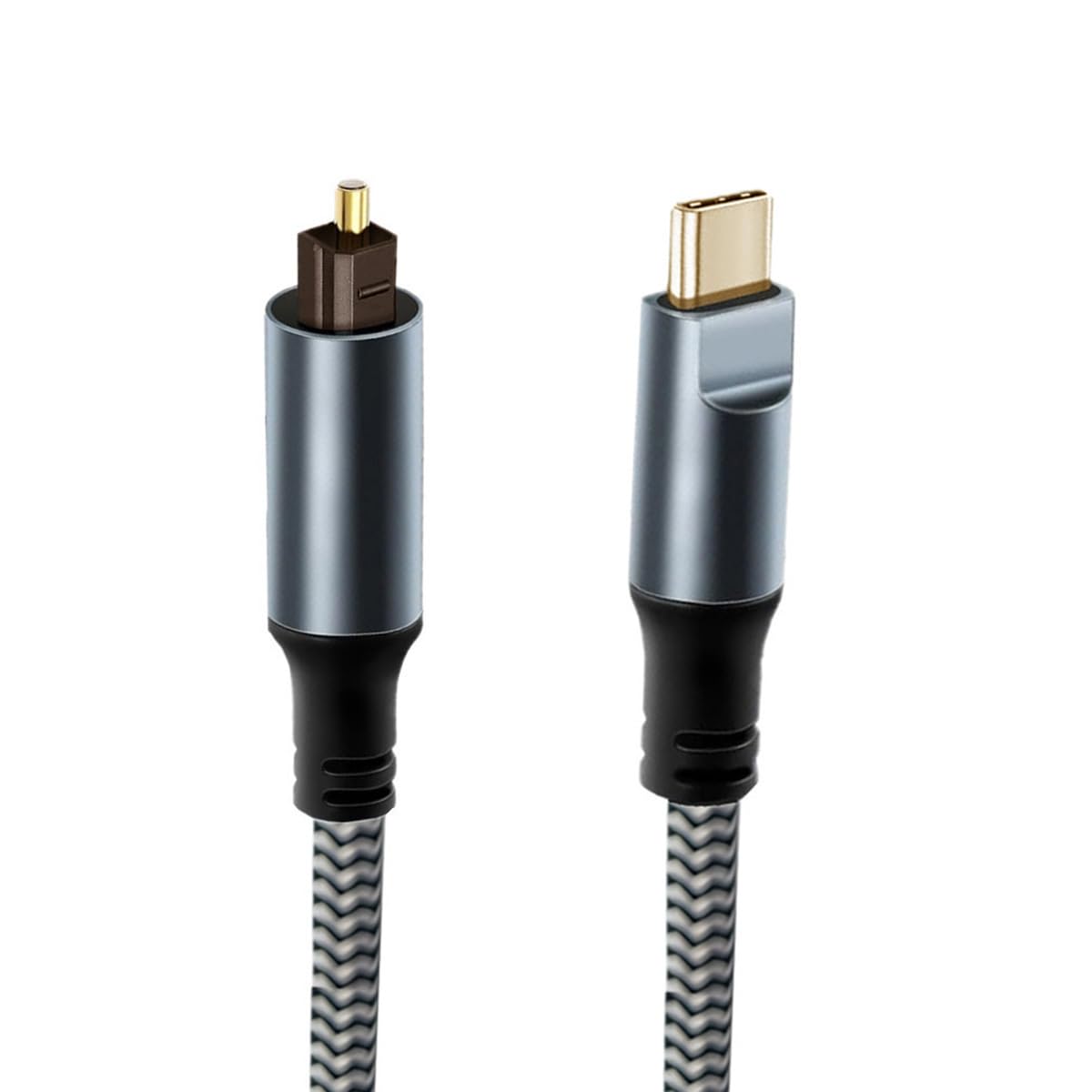 CY Typ-C auf SPDIF Toslink Optisches Audiokabel Opt-Stecker USB-C auf Digital Optical Fiber Optic Sound Interface Stecker Adapterkabel für Desktop-Laptop (180 cm)
