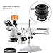 Yanmis 0.5X C-Mount 1/2 CTV Adapter Objective Lens, 0.5X Auxiliary Objective Lens for Video Digital Camera Trinocular Stereo Microscope, Black, Metal, Aluminum alloy, Glass Lens