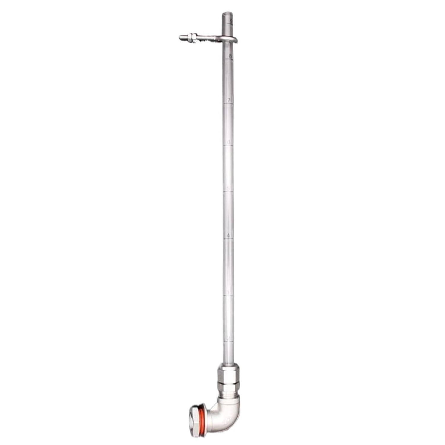 11"/16"/20" Weldless Sight Gauge Stainless Steel PC Tube High Temp 7/8" Hole Homebrew Kettle/Keg(20inch 51cm Tube)
