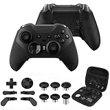 Acessórios do controlador para Xbox One Elite Série 2 - D-Pad, bastões, pás, acessórios de controlador personalizáveis ​​DIY, kit de componentes duráveis ​​com estojo de armazenamento.（preto）