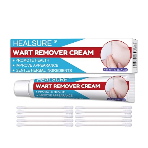 Hicapa Wart Removal Cream 20g and 10 pcs Cotton Swabs Skin Tag Remover Cream (Box)