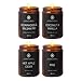 Scented Candles Set, Natural Soy Wax Candle Gift Set for Women Travel Tin Candles for Aromatherapy, Stress Relief, Relaxation - 4 Pack (4.4oz each)
