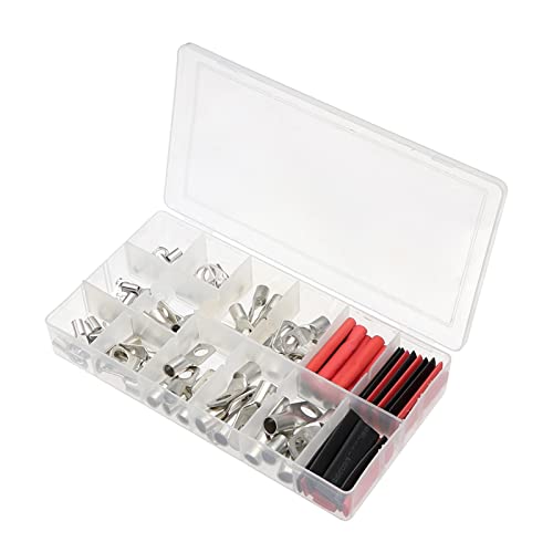 85. Pcs Tie Lug Cover Ring Terminal Connector with Welding Seal Cable Kit Heat Tube Electrical Equipment