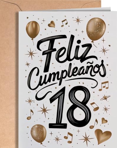 Tarjeta de 18 Cumpleaños   Tarjeta de Felicitación Graciosa para alguien que cumple 18 años   Regalo Original para 18 Cumpleaños para él, ella, hombre, mujer, mejor amigo, amiga...   EU 32