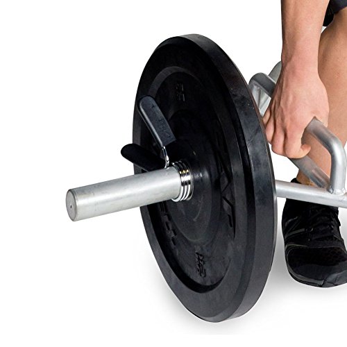 Forfar 2 peças de clipes de mola de 25 mm para halteres de barra de peso, academia, treinamento, mus