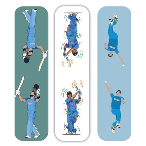 Image of Zesta Magnetic Bookmark Set of 7 | Aesthetic Book Mark for Reading | Cute Anime Bookmarks for Kids, Students | Book Accessories for Novels, Gifts for Readers(Cricket Magnetic Bookmarks, 9X2.5 Cms)