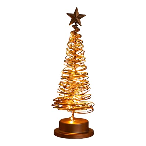 Árboles de Navidad iluminados en el interior para decorar pisos sin espacio 8