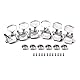 Alnicov Semiclosed Guitar Tuners 3L3R Saiten-Stimmwirbel Keys-Set für Epiphone Les Paul E-Gitarre oder Akustikgitarre, Chrom