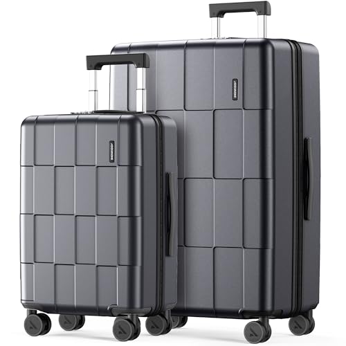 SHOWKOO Luggage Sets 2 Piece 20/28 Inch Hardside Expandable