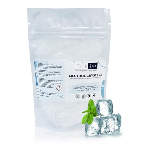 Freshskin Beauty Ltd | 100g Menthol Crystals - Premium BP/EP Grade Natural Aromatherapy for Nasal Congestion
