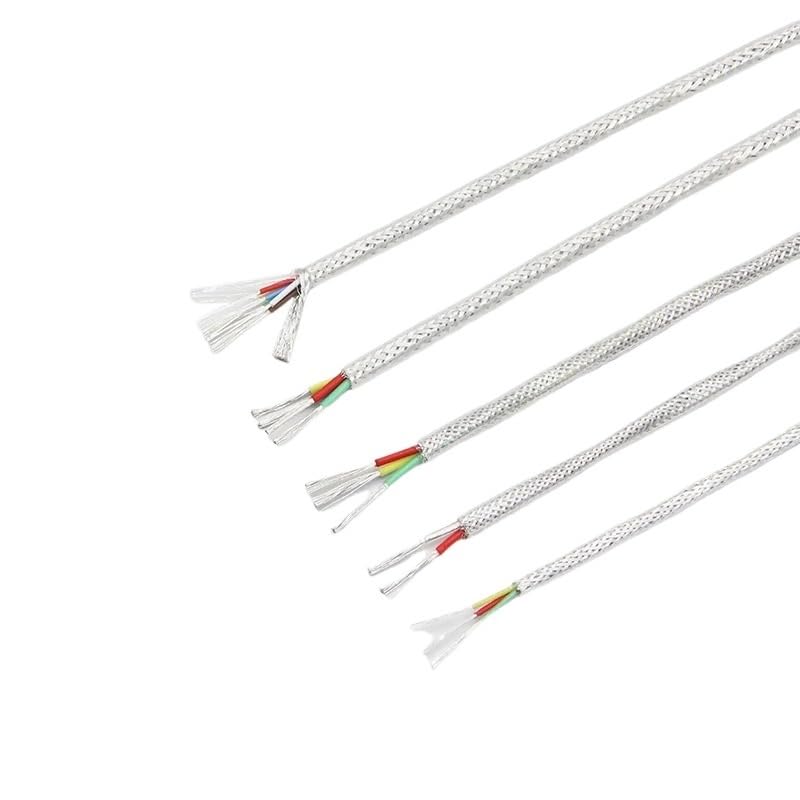 5M posrebrzany ekranowany kabel Audio OFC PTFE, 2/3/4/6 rdzeni dla majsterkowiczów głośnik wzmacniający złącze słuchawkowe(4 Cores,Square 0.35mm)