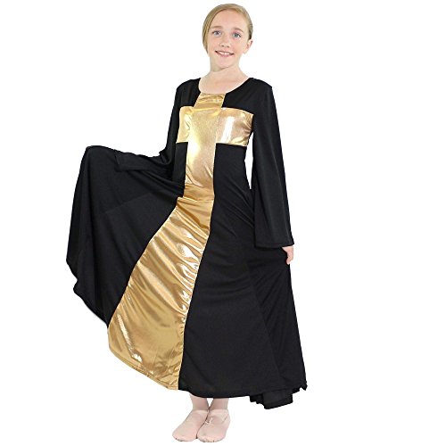Danzcue Girls Praise Cross Long Dress