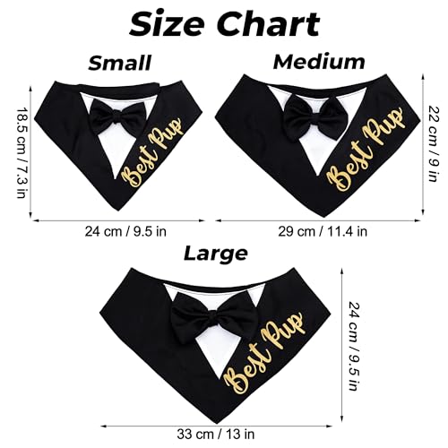 Disfraz de Esmoquin para Perro Brosash Talla Small miniatura 6