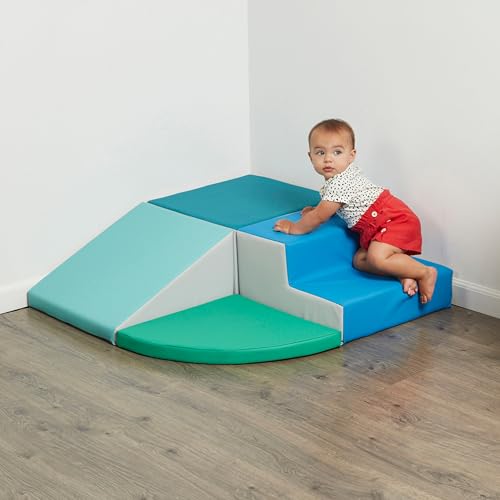 FDP SOFTSCAPE PLAYTIME AND CLIMB MULTIPURPOSE PLAYSET FOR INFANTS, TODDLERS 9M-2YRS; CLIMBER AND