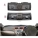 oimcpr Compatible For Toyota Camry Dash 2007-2013 Center A/C Air Conditioning Vents Trim Insert Outlet Panel Grille Car Accessories Vehicles(A 2 keys)