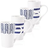 YouPeng Large Coffee Mug Set, Ceramic Mugs with Big Handle, Tall Coffee Mug for Men or Women with Bl