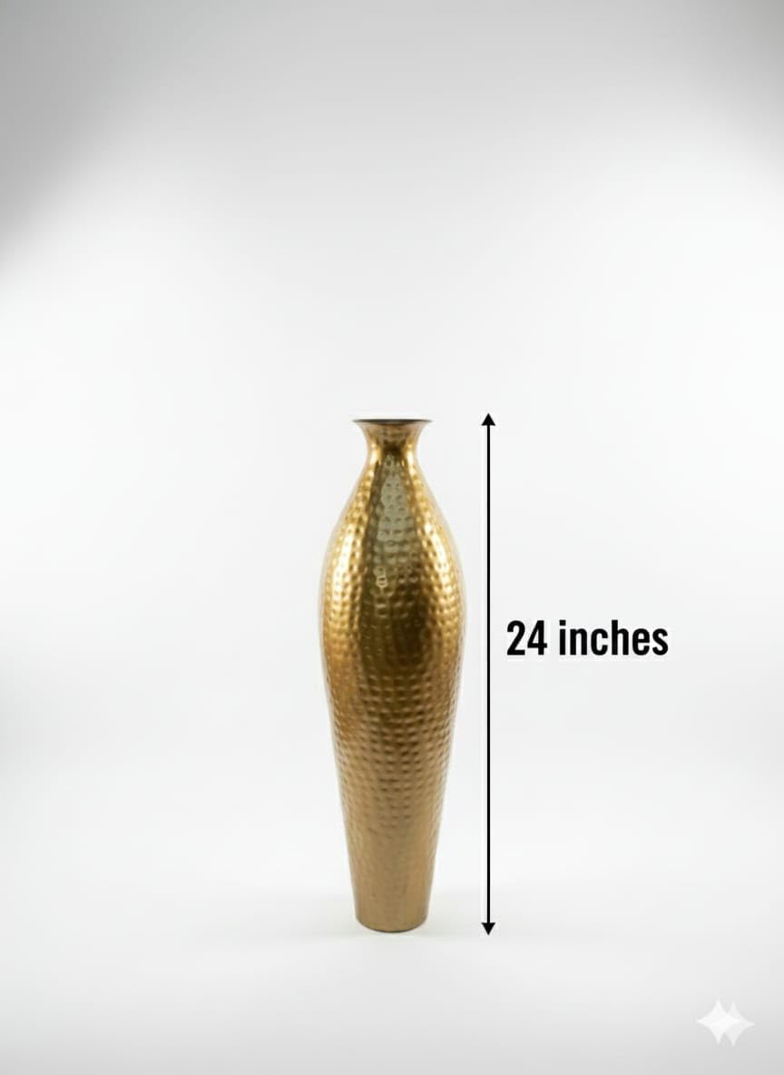 Metal Flower Vase - 24 Inch Home Decor -6
