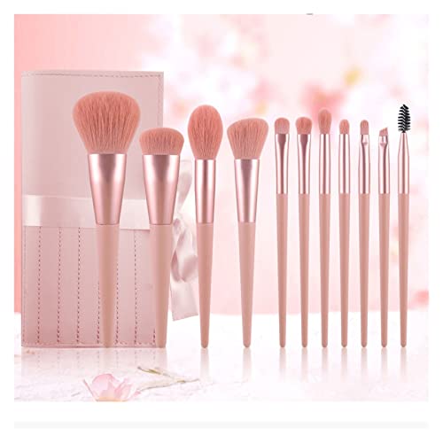 Kit pinceaux de maquillage avec trousse fard à joues et ombre à paupières