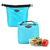 Bafiwu Mini Kühltasche klein, Lunchtasche isoliert für unterwegs, Isoliertasche wasserdicht mit Reißverschluss, abwaschbar, faltbar - ideal für unterwegs, Lunch, Picknick & Arbeit
