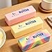 Realistic Soft Butter Stick Fidget Toy,Slow Rebound Cute Butter Squeeze Stress Balls, Slow Rising Portable Squishy for Adults Anxiety & Stress Relief, Sensory Gifts for Office, Home (Pink)